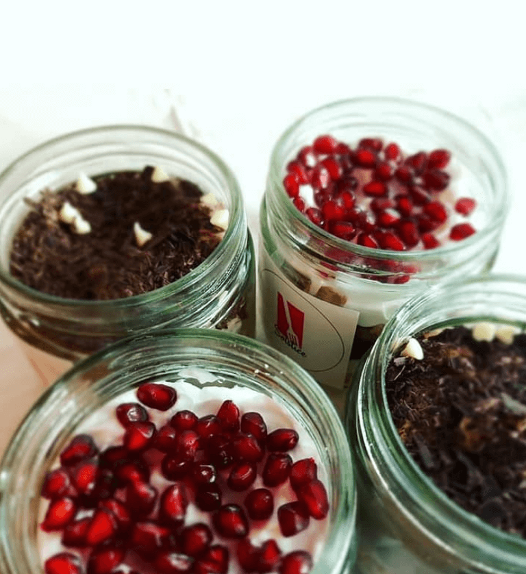 Fresh fruit Cake Jar